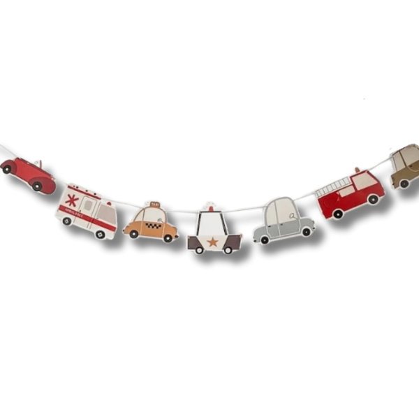 Car Birthday Party Banner, 8 Ft