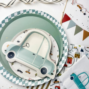 Car Large Birthday Party Paper Napkins (16pcs)