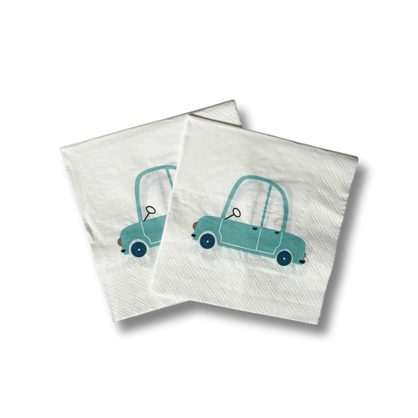 Car Small Birthday Party Paper Napkins (16pcs)
