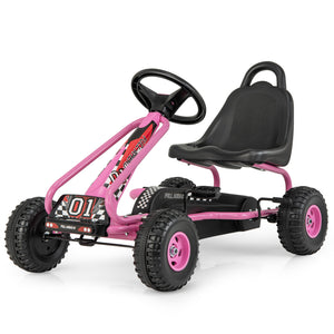 4 Wheel Pedal Powered Ride On with Adjustable Seat - Educational for Kids