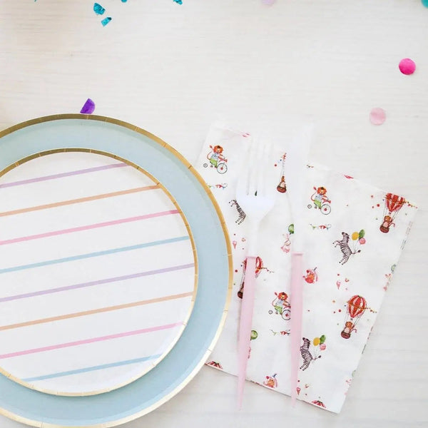 Carnival Lunch Napkins – Circus 6.5” with Gold Foil  (16pcs)