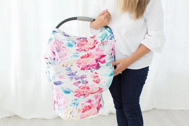 Car Seat Canopy and Breastfeeding Cover - Flora