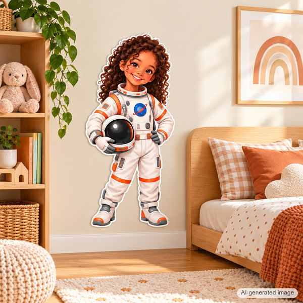 Personalized Astronaut Wall Decal from Photo, Dream Job Sticker, image 5