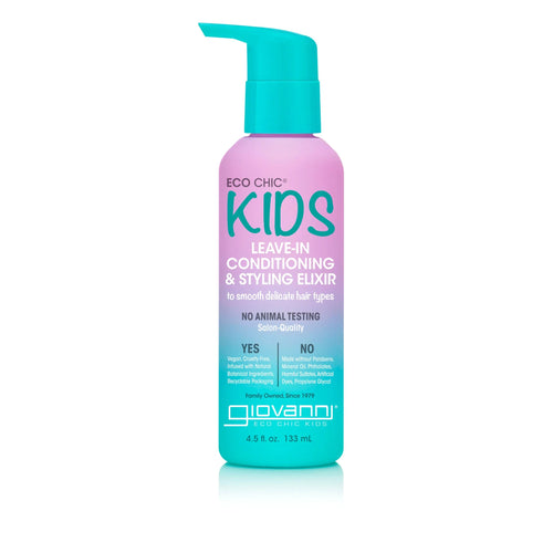Giovanni Kids Leave-In Conditioner 4.5 fl oz - Gentle Detangling Spray for smooth, manageable hair.