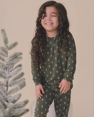 Christmas Tree Bamboo Pajamas - 2pc Set