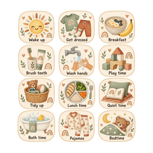Boho Daily Routine Wall Decals, Set of 12, image 2