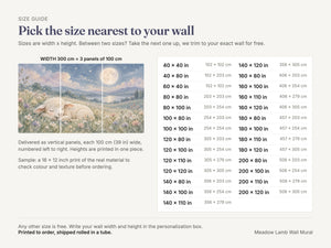 Watercolor Meadow Lamb Wall Mural, image 5