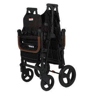 Keenz XC6 EVO stroller wagon at angle 7, showcasing six-passenger comfort and stylish design for family outings.