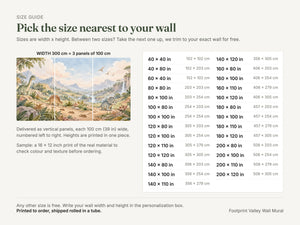 Watercolor Footprint Valley Dinosaur Wall Mural, image 5