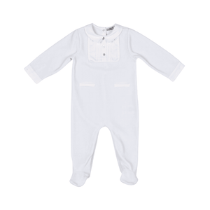 CHARLES | Boys Blue Velour All-in-One