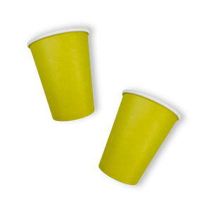 Chartreuse Solid Cups (12pcs)