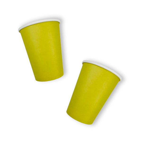 Chartreuse Solid Cups (12pcs)