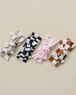 Checkered Headband | Pink