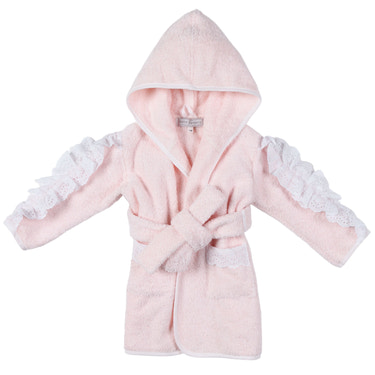 CHELY | Girls Personalised Pink Bathrobe - MOOGCO Baby