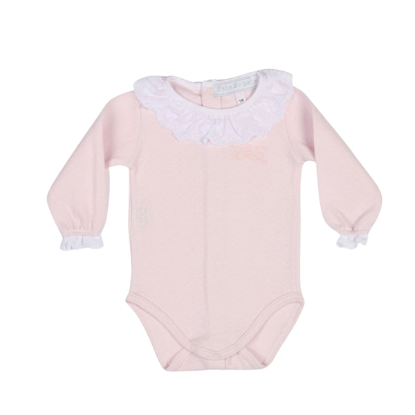 CHELY | Girls Rose Blush Cotton Bodysuit Set (4)