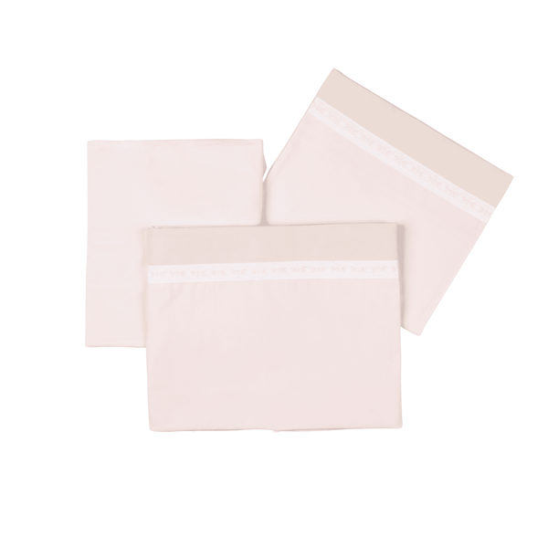 CHELY | Girls Rose Blush Cotton Bed Linen Set (3) - MOOGCO Baby