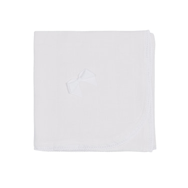 CHELY | Girls White Cotton Muslin Square - MOOGCO Baby