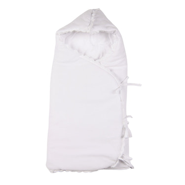 CHELY | Baby White Velour Personalised Baby Nest - MOOGCO Baby