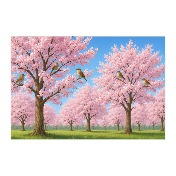 Cherry Blossom Wall Mural - product only on white background