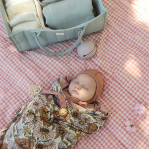 Organic Cotton Muslin Swaddle Blanket