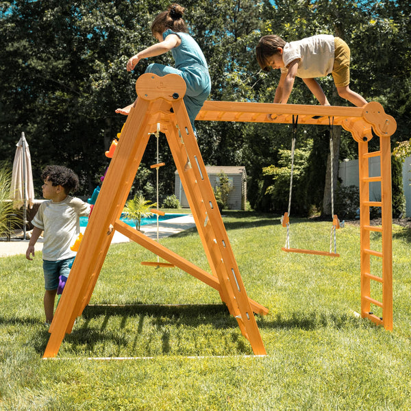 Chestnut | Outdoor & Indoor Foldable Jungle Gym