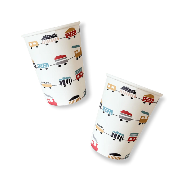 Choo Choo Train Disposable Cups (8pcs)