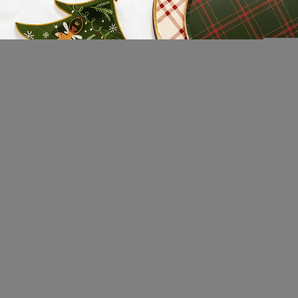Christmas Tree Dessert Plate (8pcs)