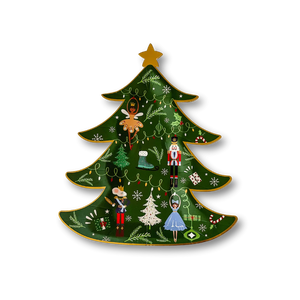 Christmas Tree Dessert Plate (8pcs)