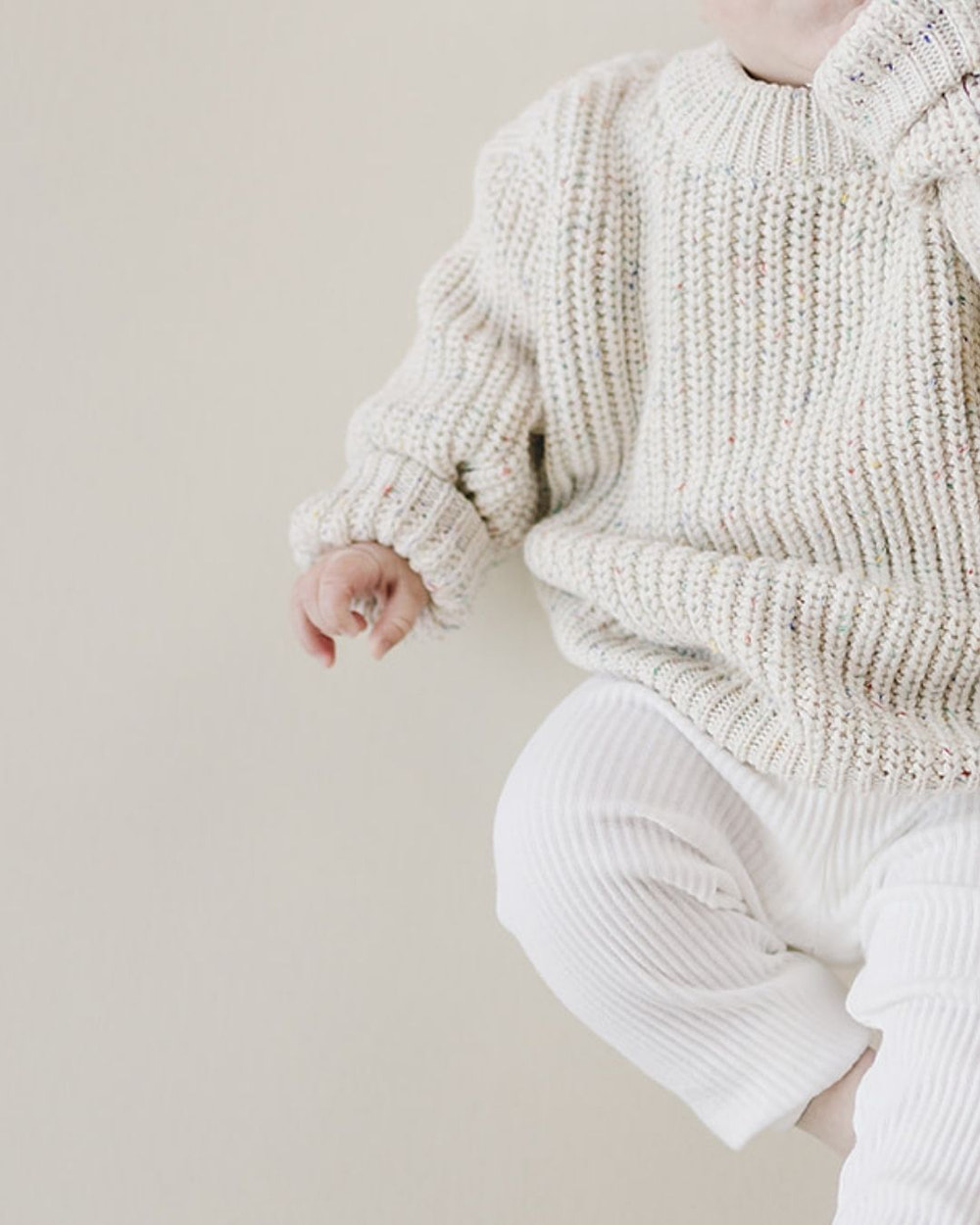 Chunky Knit Sweater | Confetti - MOOGCO Baby