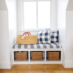 African Moses Basket <br>Cognac Circle Handle