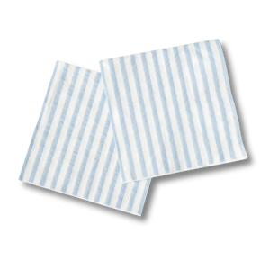 Classic Stripe Baby Blue Large Disposable Paper Napkins (16pcs)