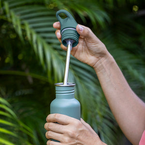 12oz Kid's Classic bottle with Flip Seal Sport Cap, angled view showcasing vibrant design and functionality.