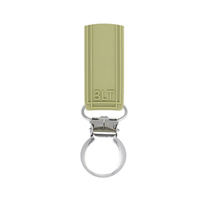 Classic Olive Green All Silicone One Piece Pacifier Clip