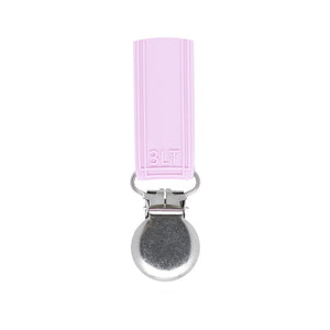 Classic Baby Pink All Silicone Pacifier Clip