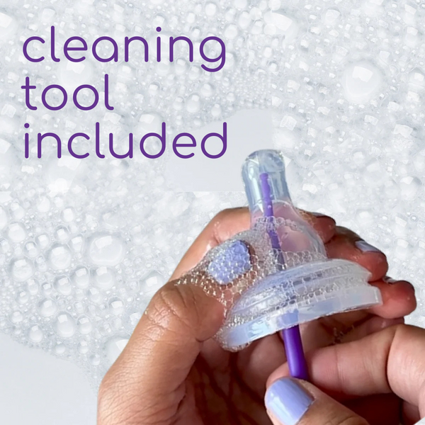 mōmi breast-like bottle 4oz 2-set with purple collar