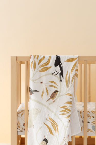 For the Birds Swaddle - MOOGCO Baby