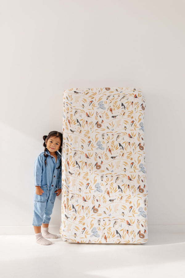For the Birds Crib Sheet - MOOGCO Baby