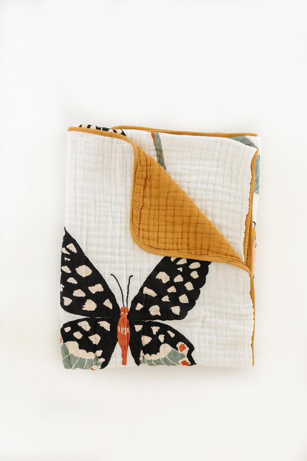 Large Butterfly Collector Throw Blanket