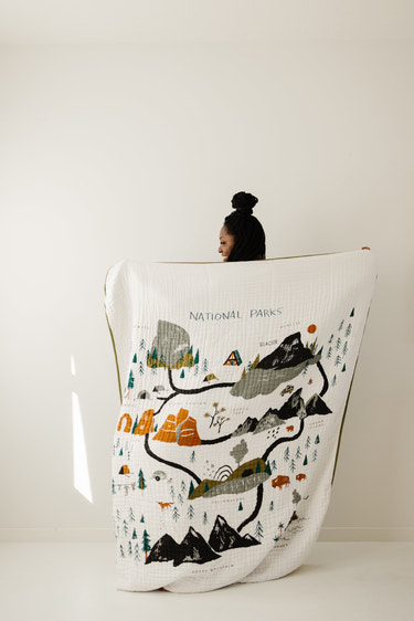 National Parks Throw Blanket - MOOGCO Baby