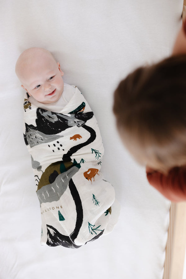 Clementine Kids National Parks Swaddle 47x47 Cotton Muslin