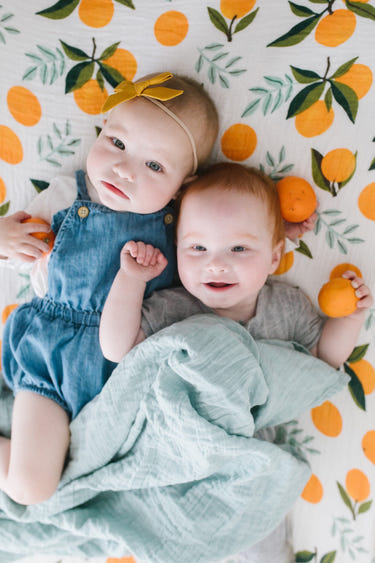 Clementine Crib Sheet - MOOGCO Baby