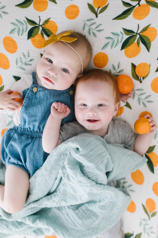 Clementine Crib Sheet - MOOGCO Baby