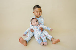 Coastal Cutie 2pc Modal Pajamas for babies, soft and stylish sleepsuit set in a cozy angle view.