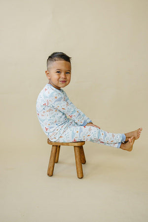 Coastal Cutie 2pc Modal Pajamas for babies, soft and stylish sleepsuit set in a playful design.