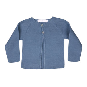 COLETTE | Girls Blue Knitted Cotton Cardigan