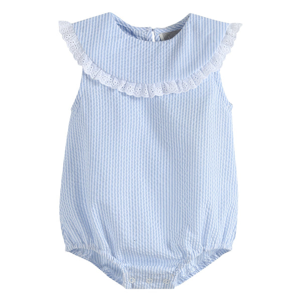 Collared Bubble Romper - MOOGCO Baby