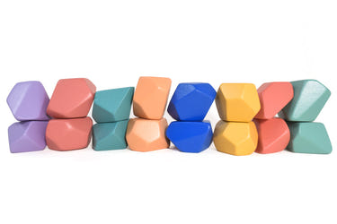 Confetti set of 16 for early learning and sensory play, perfect for engaging babies and toddlers in creative activities.