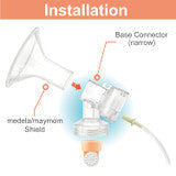 Maymom MyFit Narrow Neck Base - essential spare part for baby feeding kits, ensuring compatibility and convenience.