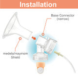 Maymom MyFit Narrow Neck Base - Spare Parts & Kits, Angle 2 view showcasing design and compatibility for baby products.