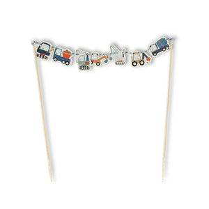 Construction Builder Birthday Cake Banner